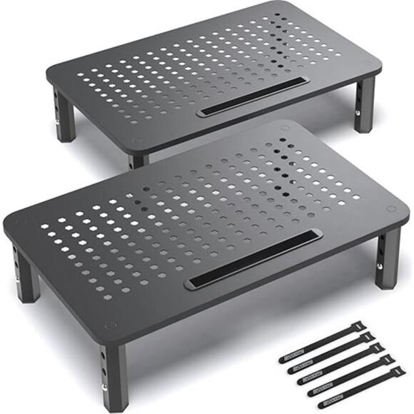 Back Saver Monitor Stand for Desk - 2 Pack Monitor Riser - Picture 7 of 7